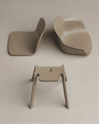 Sistema modular de sillas Bivio